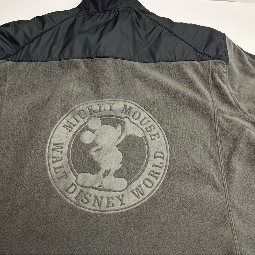 Disney Parks Walt Disney World Gray Green Half-Zip‎ Pullover Mens Size XL NEW